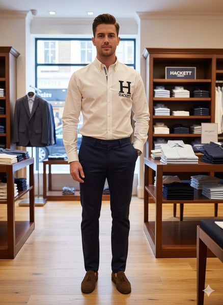 Classic White Button-Down Shirt Premium, Timeless & Elegant