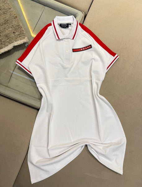 Women’s Classic Polo T-Shirt Dress Sporty Chic Style
