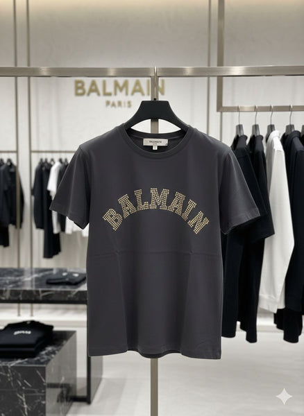 Women’s Dark Grey Logo T-Shirt  Elegant Casual Luxury Style