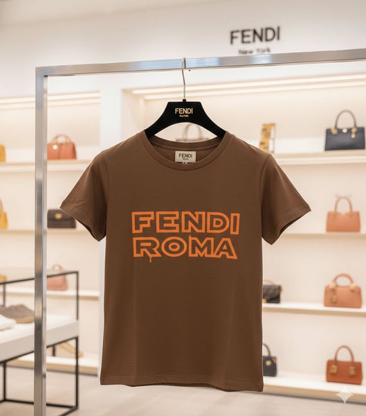 Women’s Brown Graphic T-Shirt  Trendy Casual Everyday Wear