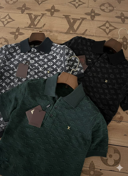 Premium Monogram Designer Polo T-Shirt Collection