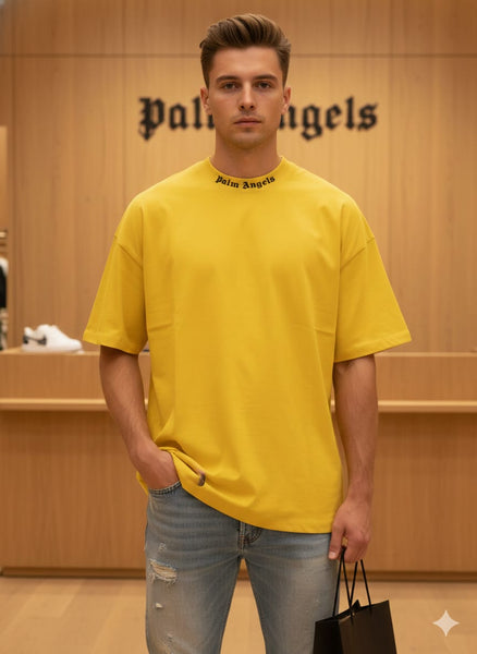 Bright Yellow Oversized Streetwear T-Shirt  Premium Casual Fit