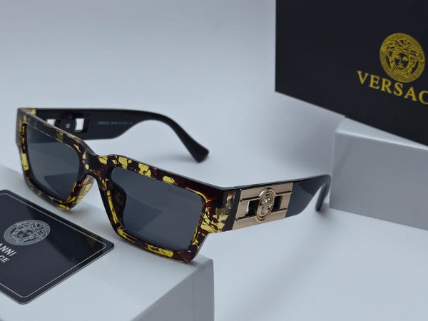 Premium Brand Square Sunglasses Elegant Gold Detail Edition