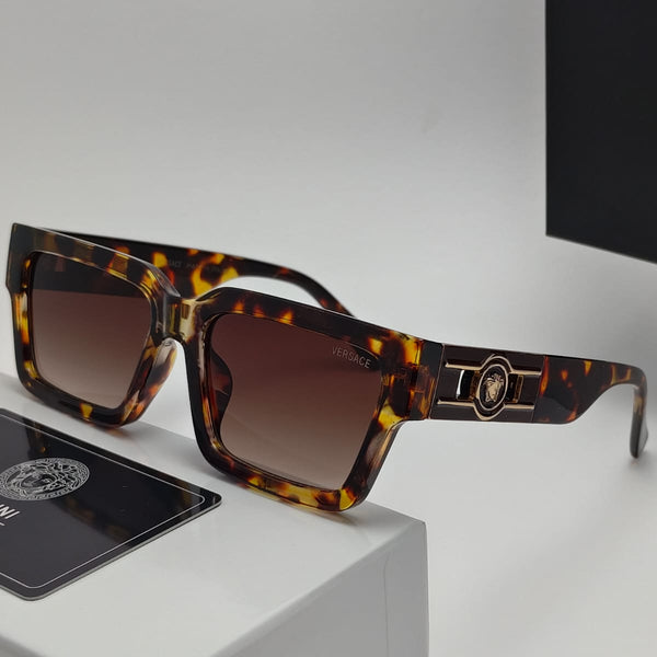 Premium Brand Square Sunglasses Elegant Gold Detail Edition