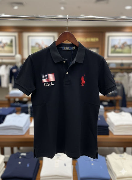 Classic Black Polo Shirt Sporty & Smart Style