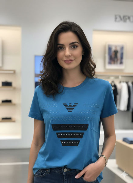 Women’s Stylish Logo Print T-Shirt