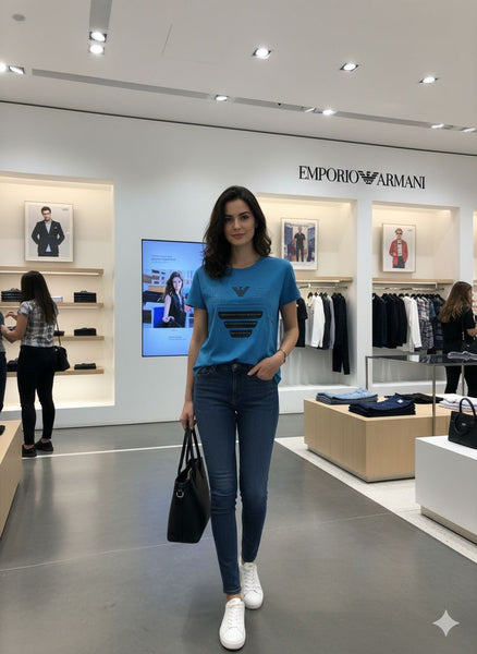 Women’s Stylish Logo Print T-Shirt