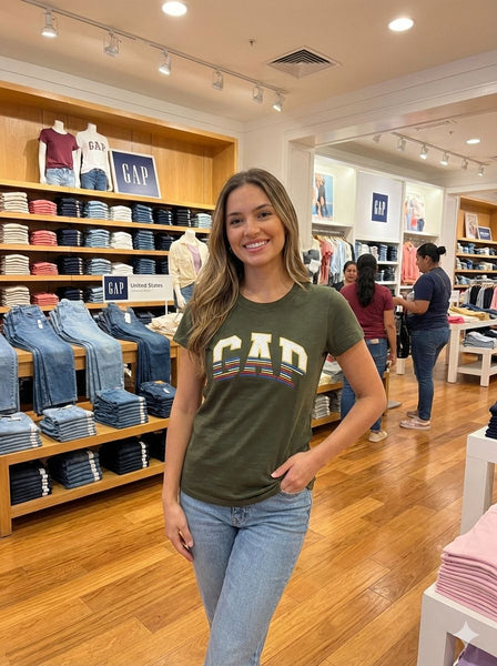 Women’s Classic Logo Print T-Shirt Comfortable Everyday Casual Wear