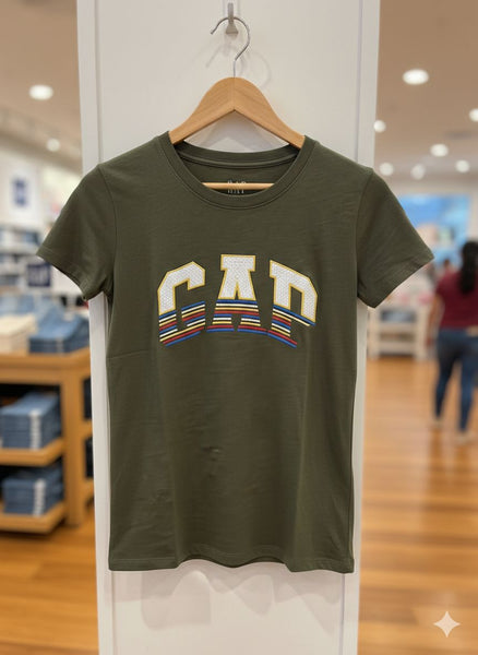 Women’s Classic Logo Print T-Shirt Comfortable Everyday Casual Wear