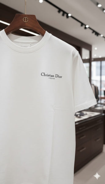 Minimal White Designer T-Shirt Signature Classic Edition