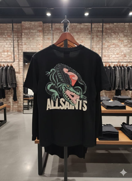 Men’s Black Graphic Printed T-Shirt – Modern Casual Style