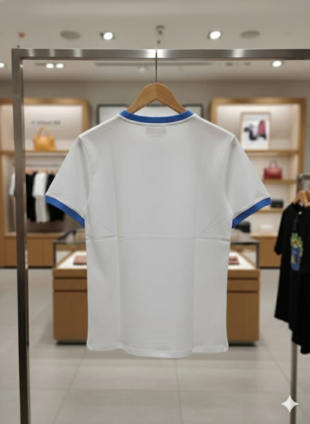 Premium Graphic Ringer T-Shirt for Men Surf Print Casual Tee