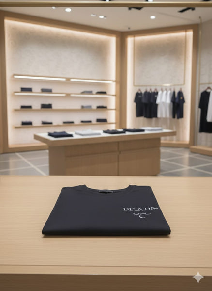 Branded  Black Logo Print T-Shirt  Modern Minimal Edition