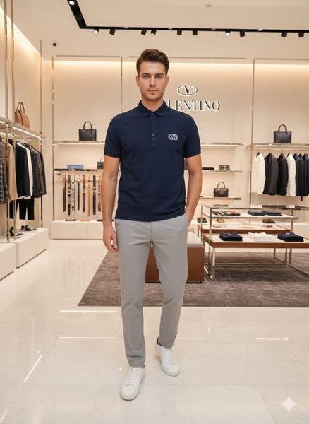 Premium Classic Navy Polo T-Shirt Timeless Comfort with Modern Style