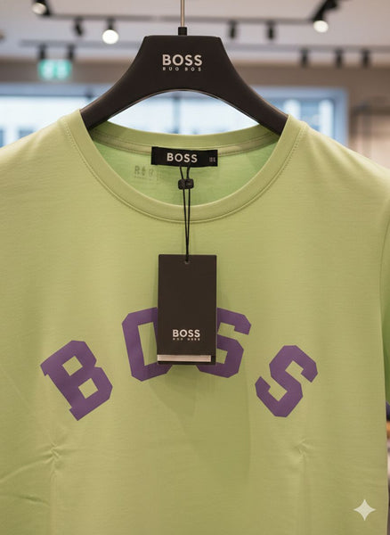 Stylish Women’s Light Green T-Shirt with Bold Logo Print