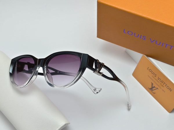 Elegant Oversized  Gradient Sunglasses with Luxury Logo Detail