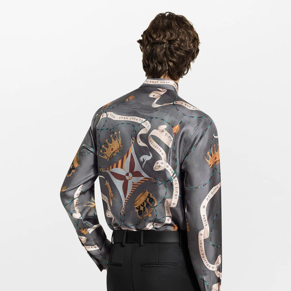 Luxury Printed Silk Shirt – Statement High-End Designer Style