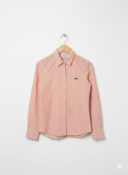 Premium Chic Pink & White Striped  Women’s Shirt