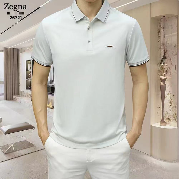 Men’s Premium Solid Polo T-Shirt  Classic Collar Smart Casual Wear