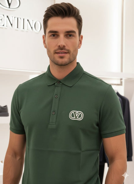 Premium Green Designer-Style Polo T-Shirt