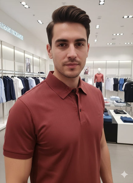 Premium Classic Maroon Polo T-Shirt – Smart Casual Comfort Wear