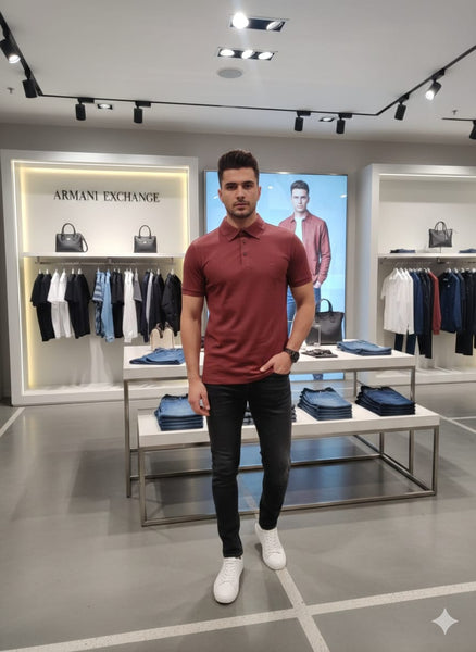 Premium Classic Maroon Polo T-Shirt – Smart Casual Comfort Wear