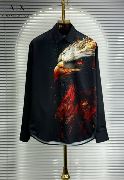 Luxury Bold Eagle Graphic Printed Shirt Premium Statement Wear