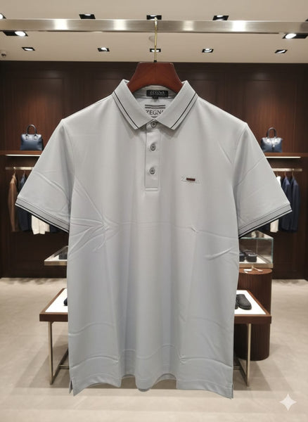 Premium Light Grey Polo T-Shirt Clean, Classy & Timeless