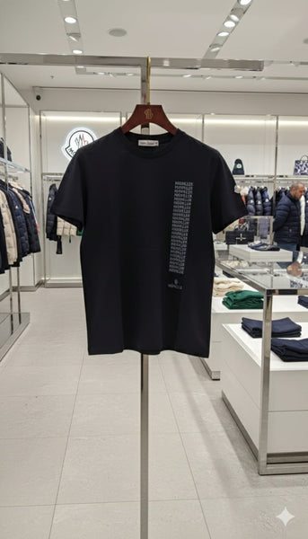Imported Black Logo Print Premium T-Shirt for Men