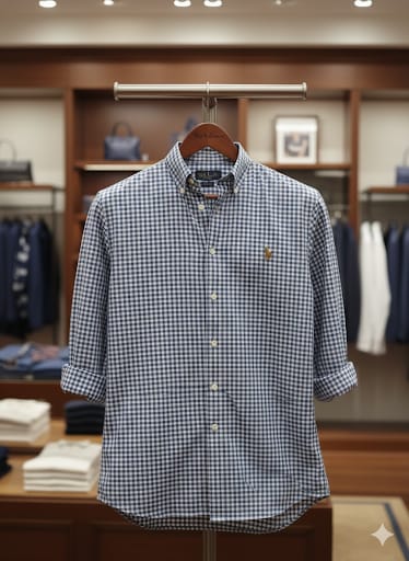 Imported  Brand  Men’s Smart Casual Checkered Shirt