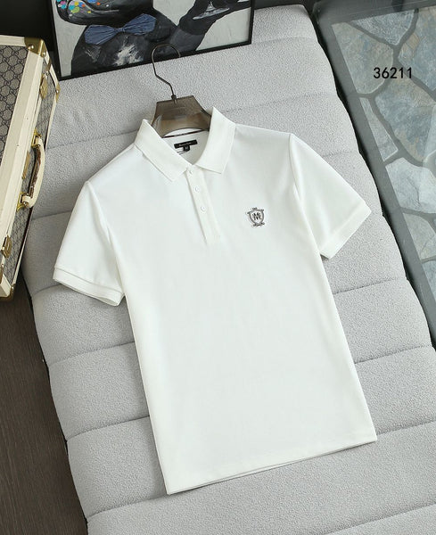 Men’s Premium Solid Polo T-Shirt  Classic Collar, Elegant Logo Detail