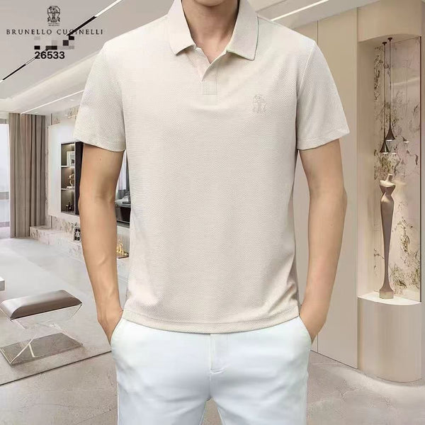Men’s Premium Solid Polo T-Shirt  Luxury Minimal Style