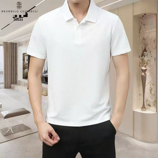 Men’s Premium Solid Polo T-Shirt  Luxury Minimal Style