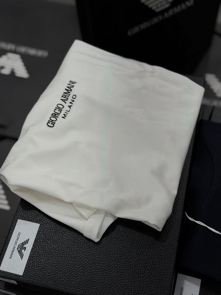 Men’s Luxury Solid Crew Neck T-Shirt  with Minimal Logo