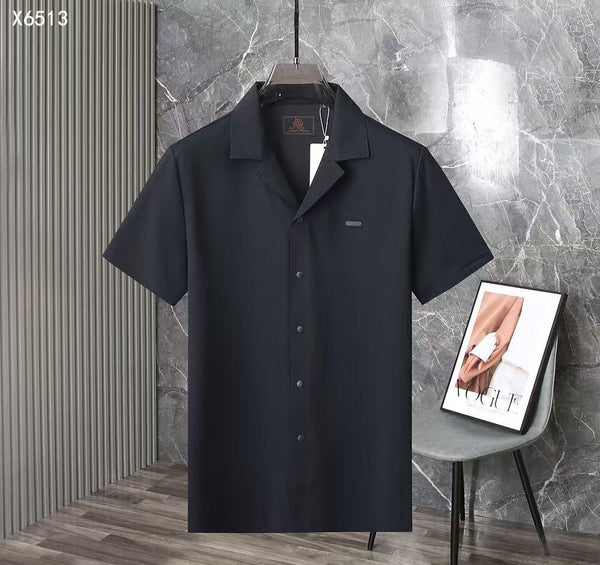 Premium Classic Short Sleeve Button-Down Shirt for Men