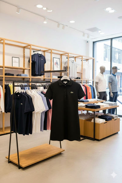 Elegant Black Polo Dress for Women  Classic & Comfortable