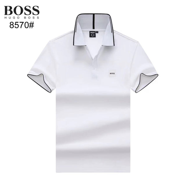 Exclusive  Branded Classic Contrast Trim Polo T-Shirt
