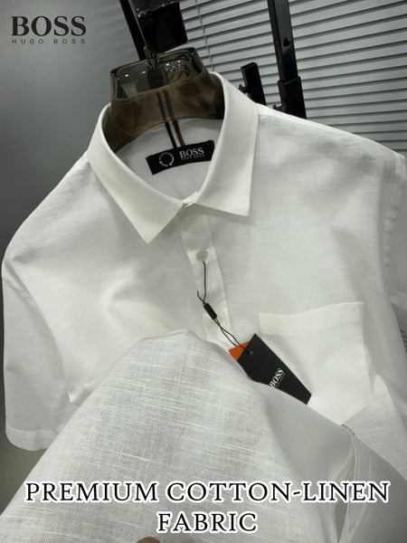 Premium Short Sleeve Shirt Luxury Regular Fit Casual & Formal Wear for Men