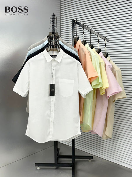 Premium Short Sleeve Shirt Luxury Regular Fit Casual & Formal Wear for Men