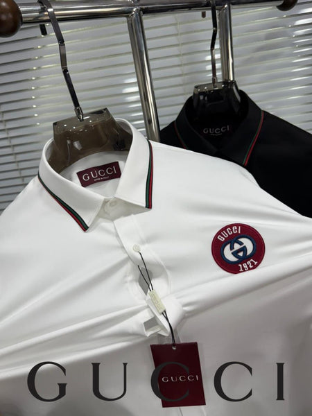 Men’s Premium Logo Shirt  Classic Fit with Signature Patch