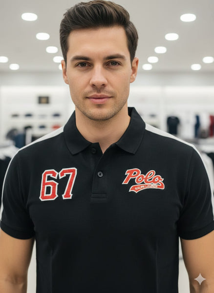 Polo 67 Classic Black T-Shirt Sporty Premium Edition