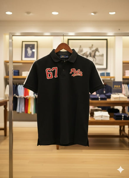 Polo 67 Classic Black T-Shirt Sporty Premium Edition