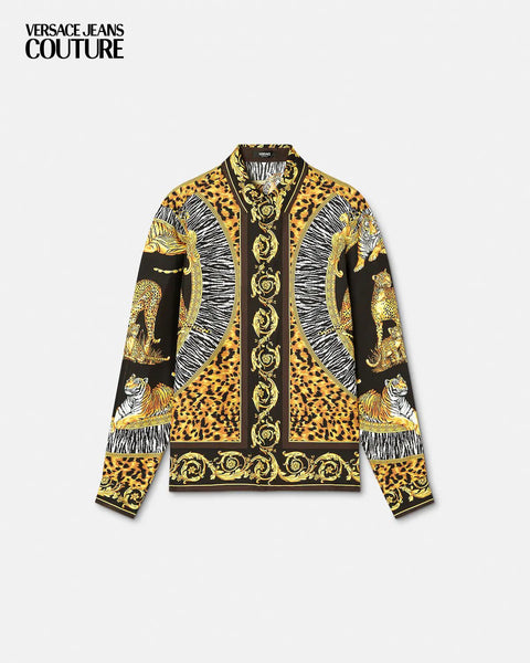 Premium Animal & Baroque Pattern Casual Shirt For Men