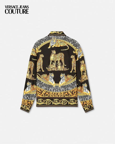 Premium Animal & Baroque Pattern Casual Shirt For Men