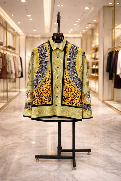 Premium Animal & Baroque Pattern Casual Shirt For Men