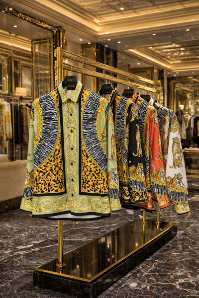 Premium Animal & Baroque Pattern Casual Shirt For Men