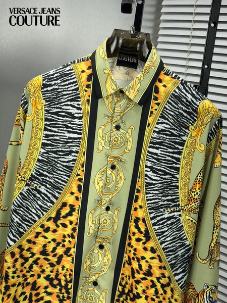 Premium Animal & Baroque Pattern Casual Shirt For Men
