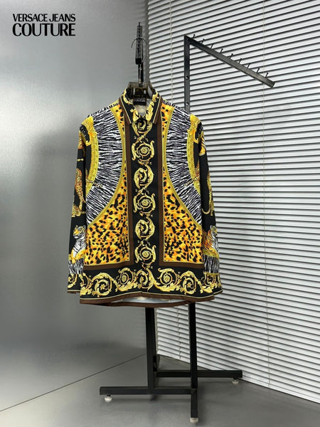 Premium Animal & Baroque Pattern Casual Shirt For Men