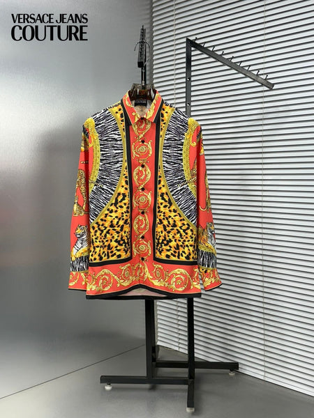 Premium Animal & Baroque Pattern Casual Shirt For Men