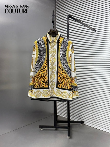 Premium Animal & Baroque Pattern Casual Shirt For Men